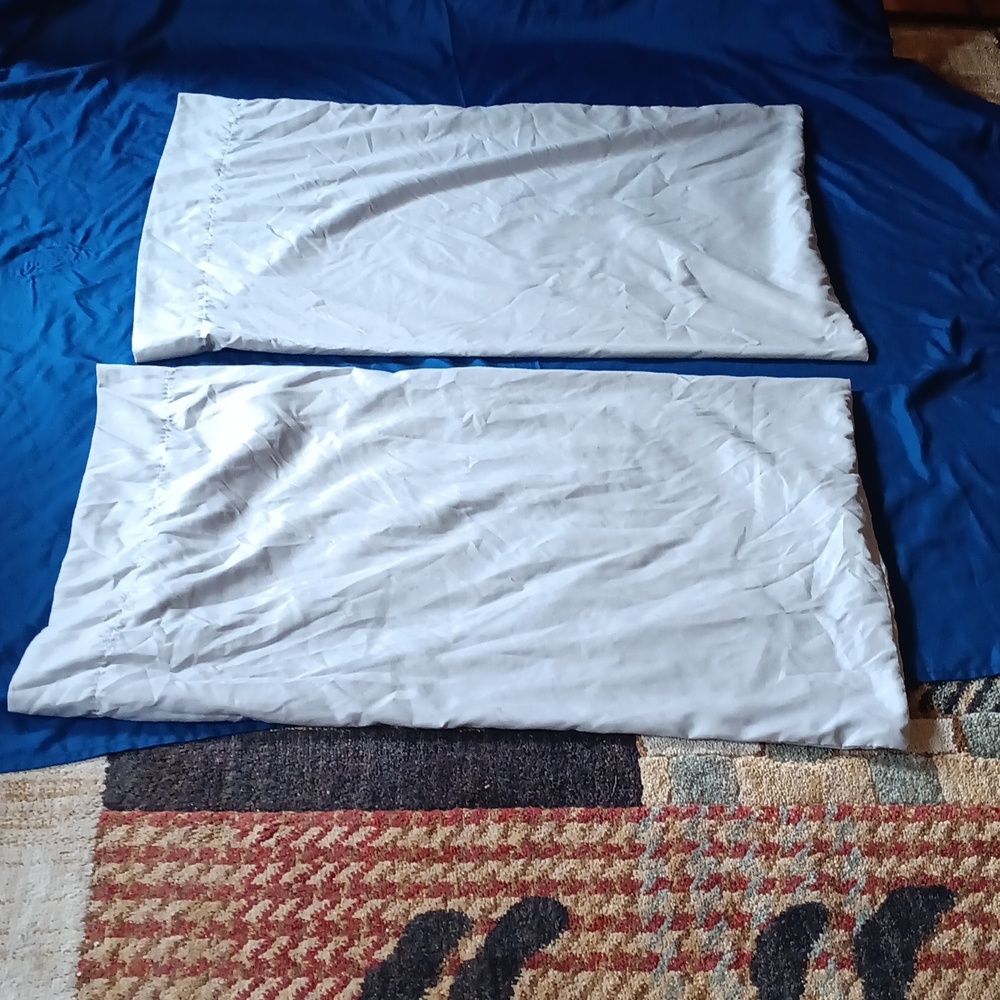 Two gray The Big One pillow cases